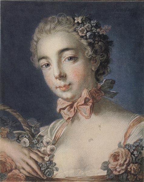 Louis-Marin Bonnet Head of Flora France oil painting art